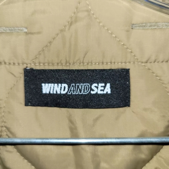 Wind and Sea HUF X WDS Quilted Liner Jacket Brown Size F - Picture 6 of 11